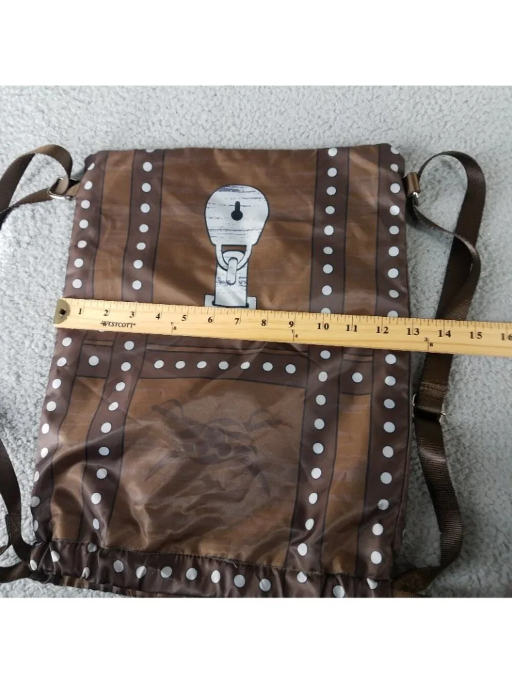 Disney Cruise Line Backpack Mickey's Pirate Chest Travel Lightweight Brown